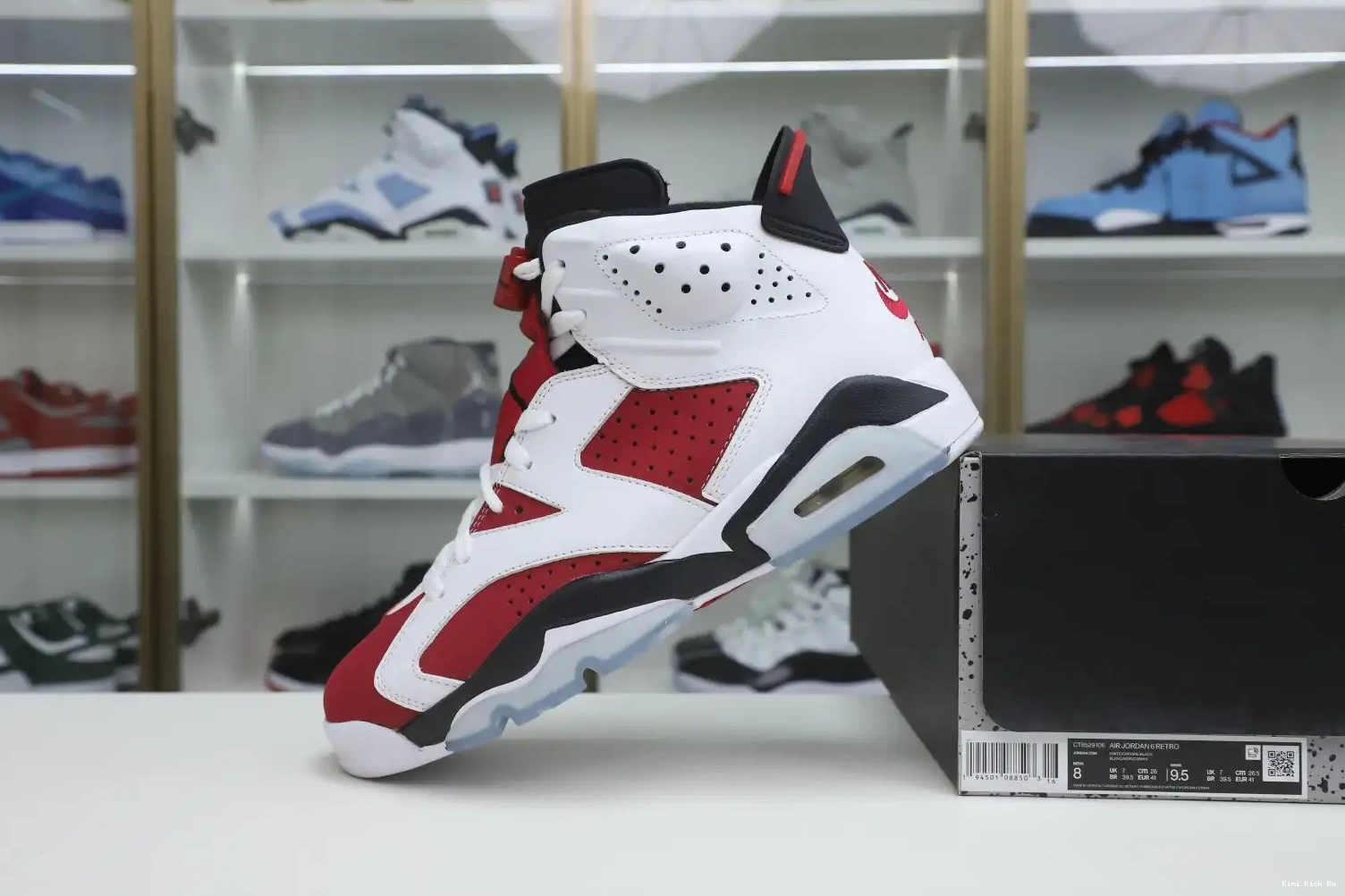 Kimikick 2021 JORDAN 6 OG RETRO 'CARMINE' AIR 0723